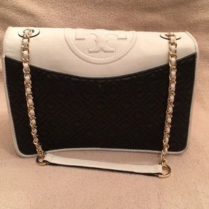 Black & White Tory Burch Bag